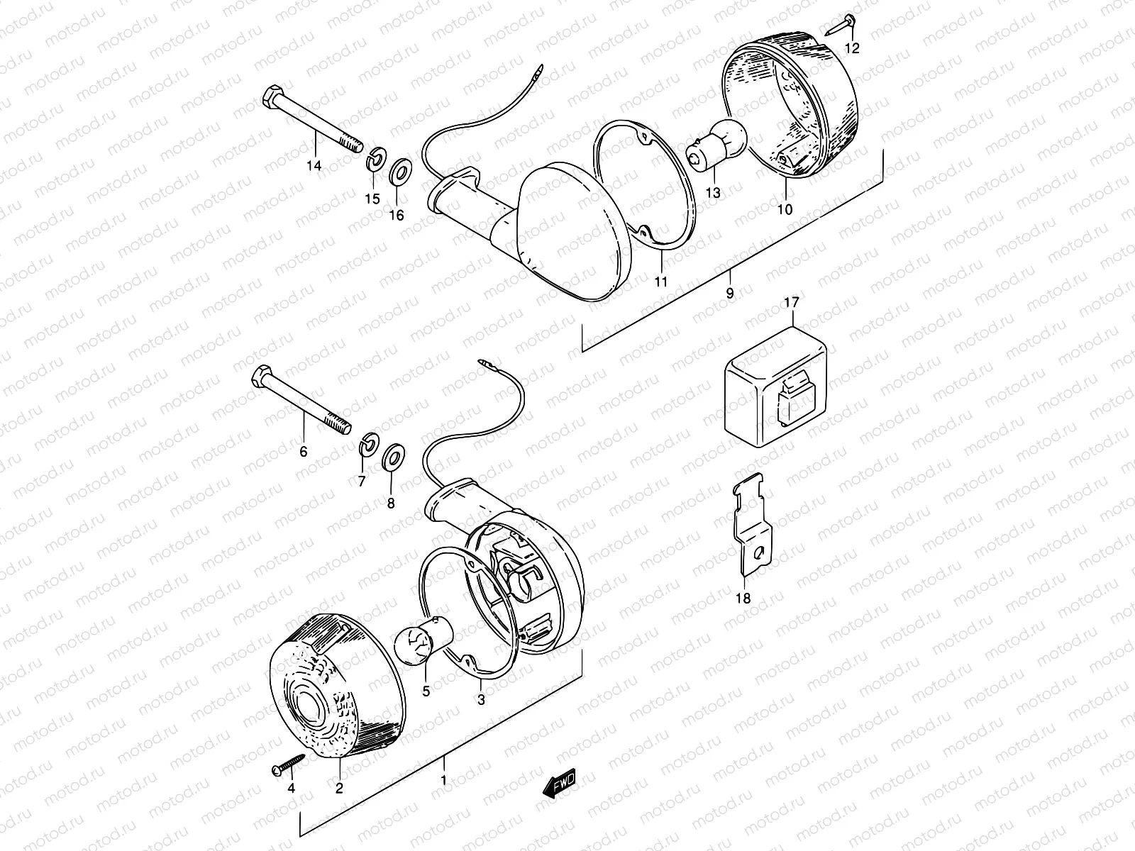 22 - TURN SIGNAL LAMP