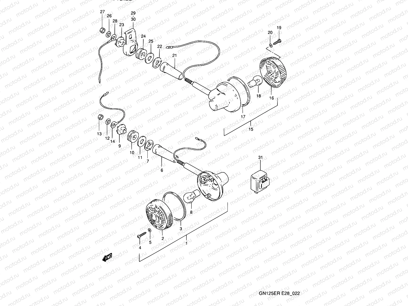 22 - TURN SIGNAL LAMP