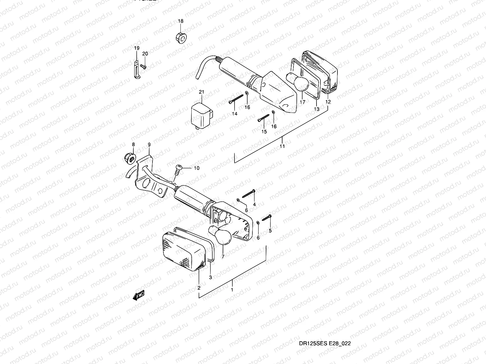 22 - TURN SIGNAL LAMP