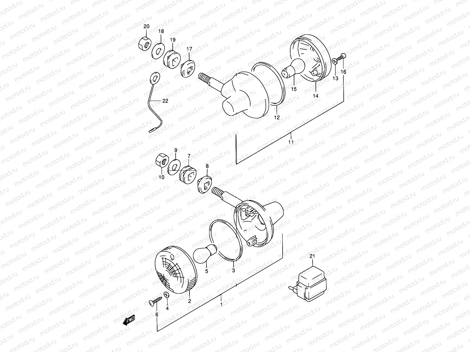 22 - TURNSIGNAL LAMP