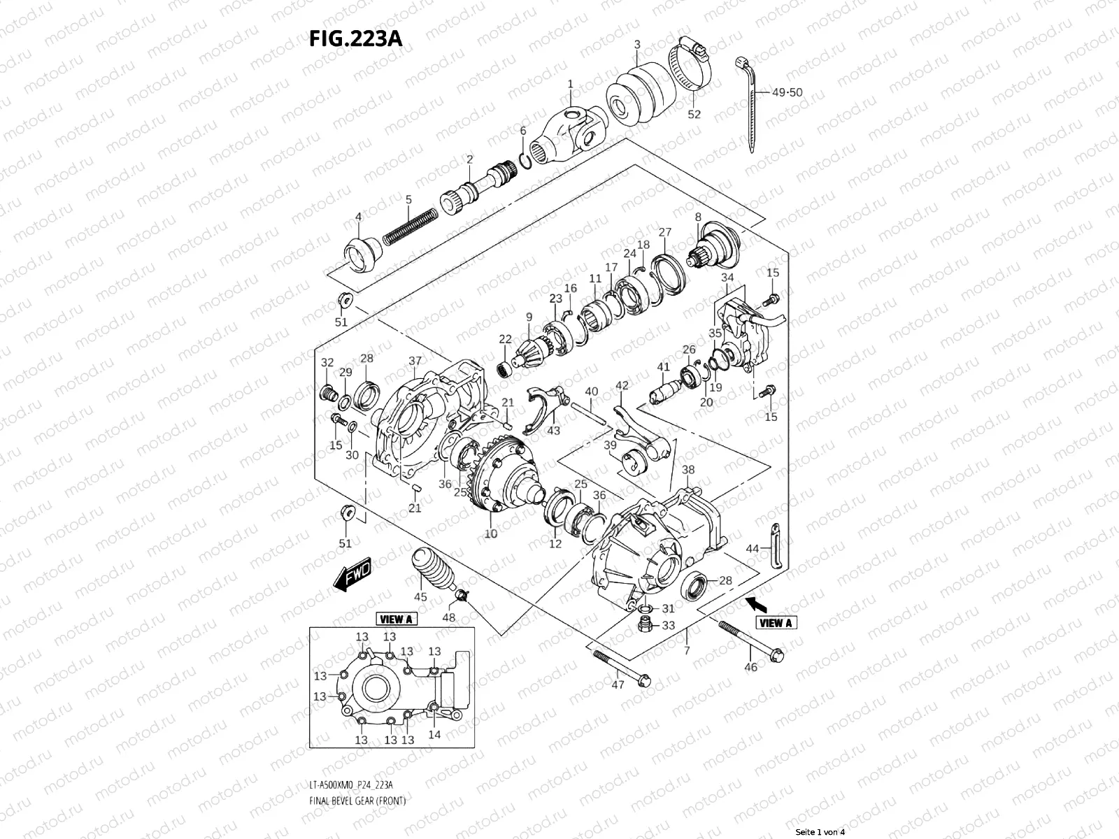 223A - BEVEL GEAR TRANSMISSION (FRONT)