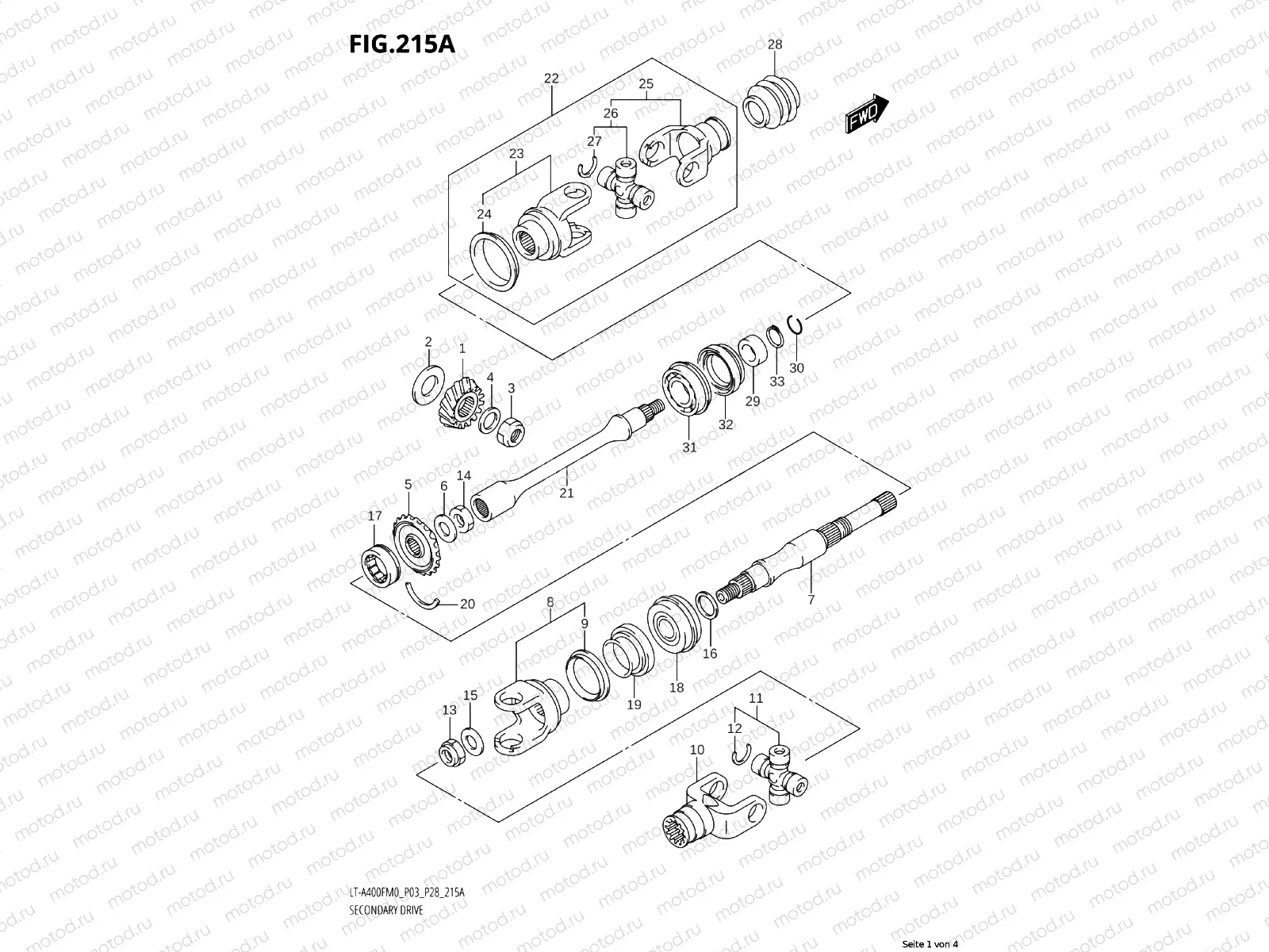 223A - BEVEL GEAR TRANSMISSION (FRONT)