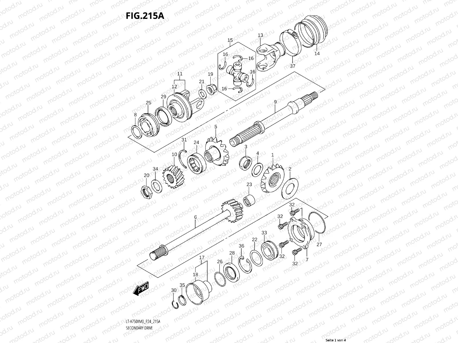 223A - BEVEL GEAR TRANSMISSION (FRONT)