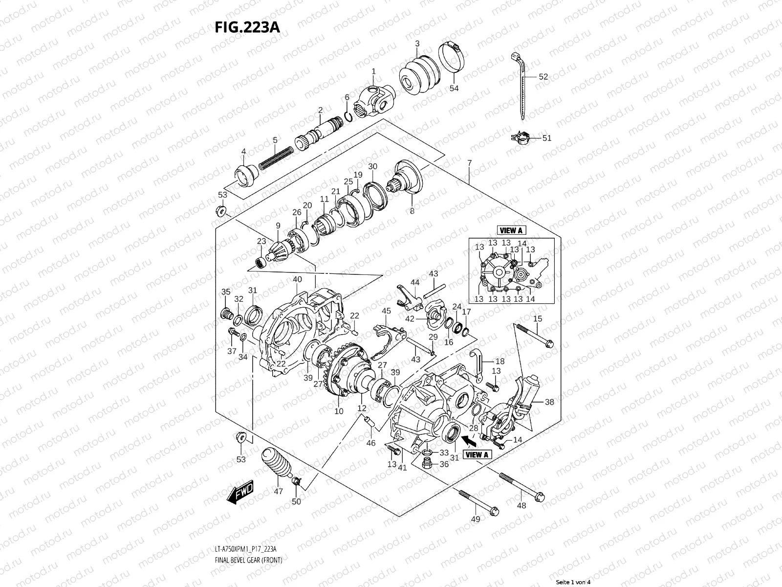 223A - BEVEL GEAR TRANSMISSION (FRONT)