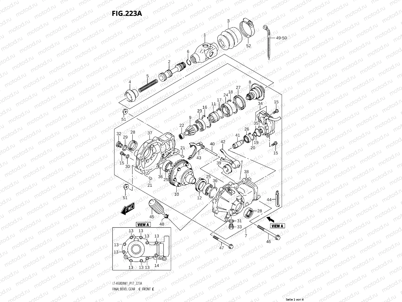 223A - FINAL BEVEL GEAR (FRONT)