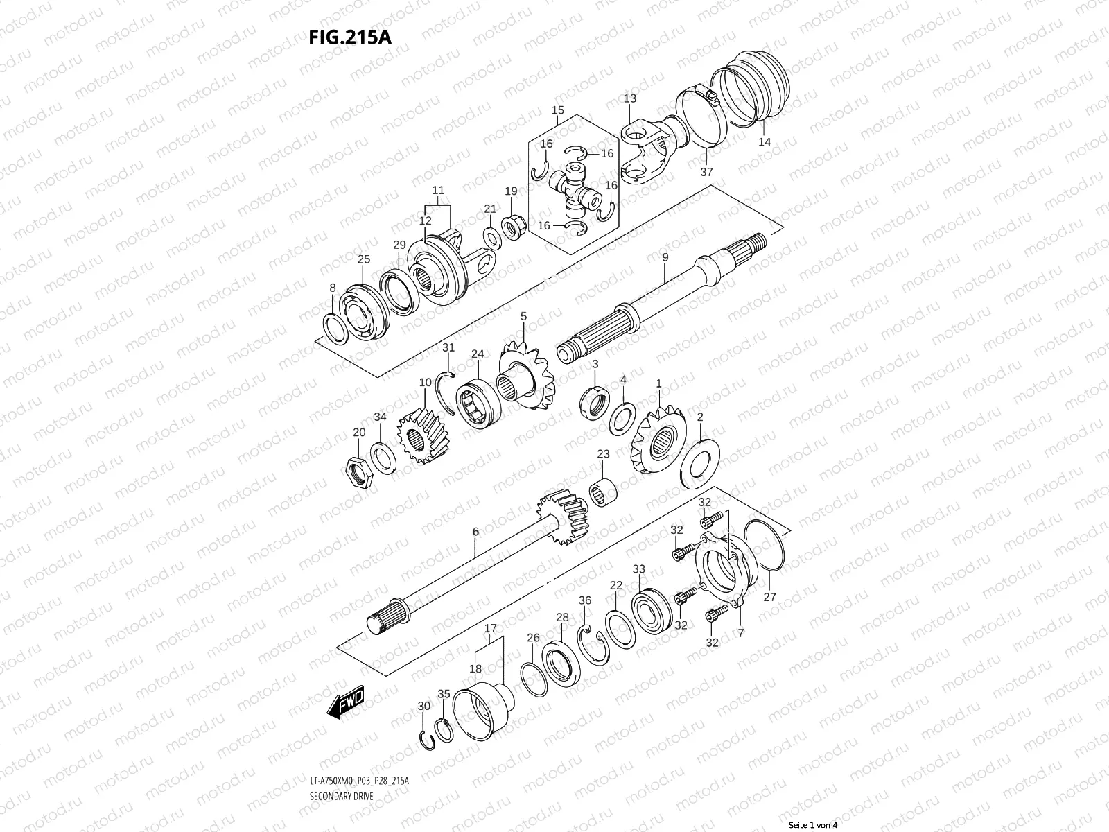 223A - FINAL BEVEL GEAR (FRONT)