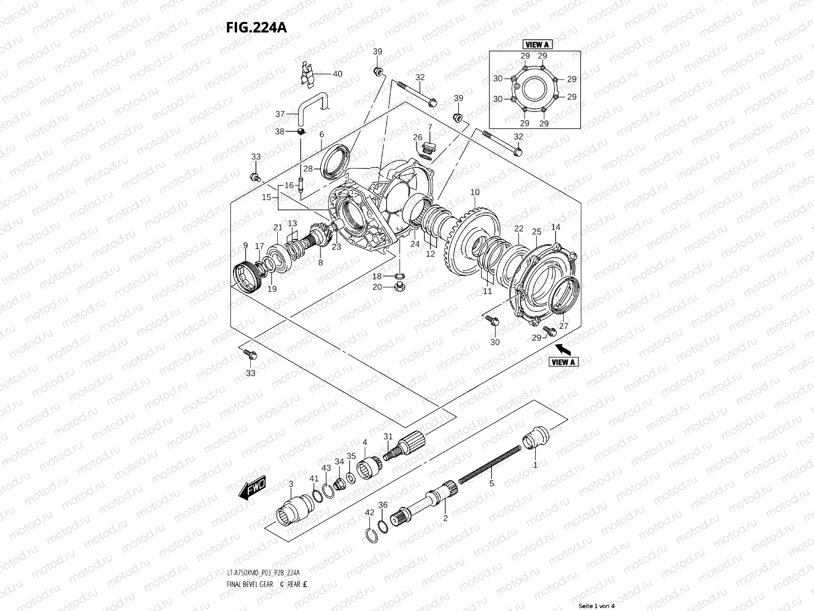 224A - FINAL BEVEL GEAR (REAR)