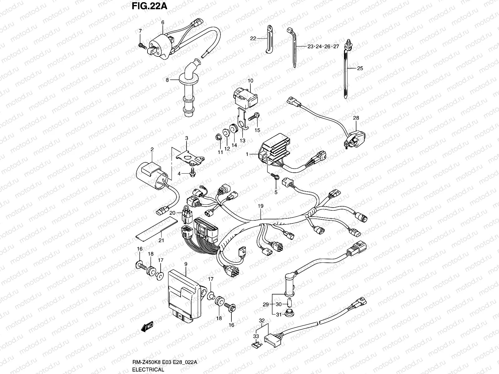22A - ELECTRICAL (RM-Z450L0)