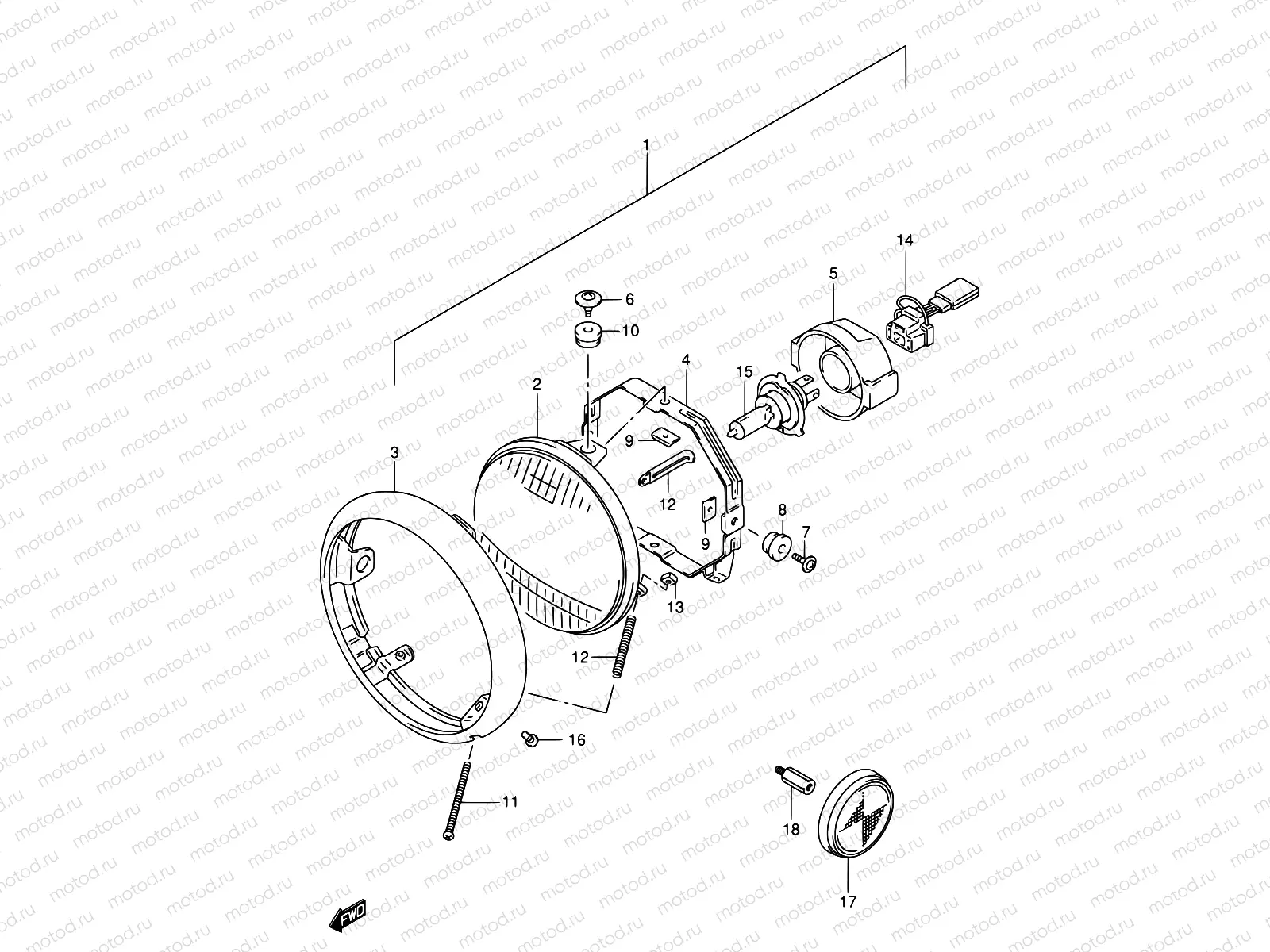 22A - HEADLAMP (E24)