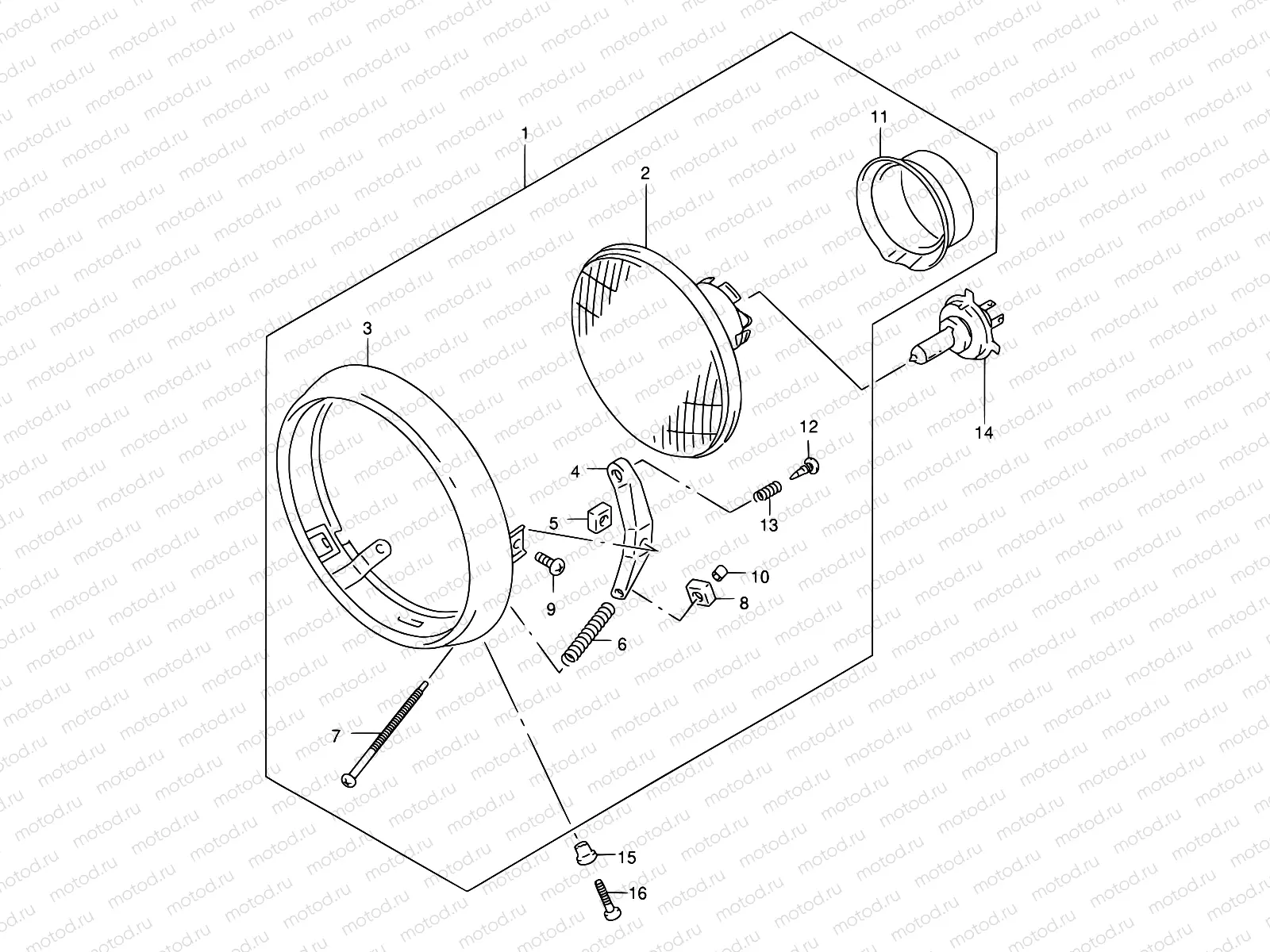 22A - HEADLAMP (E24)