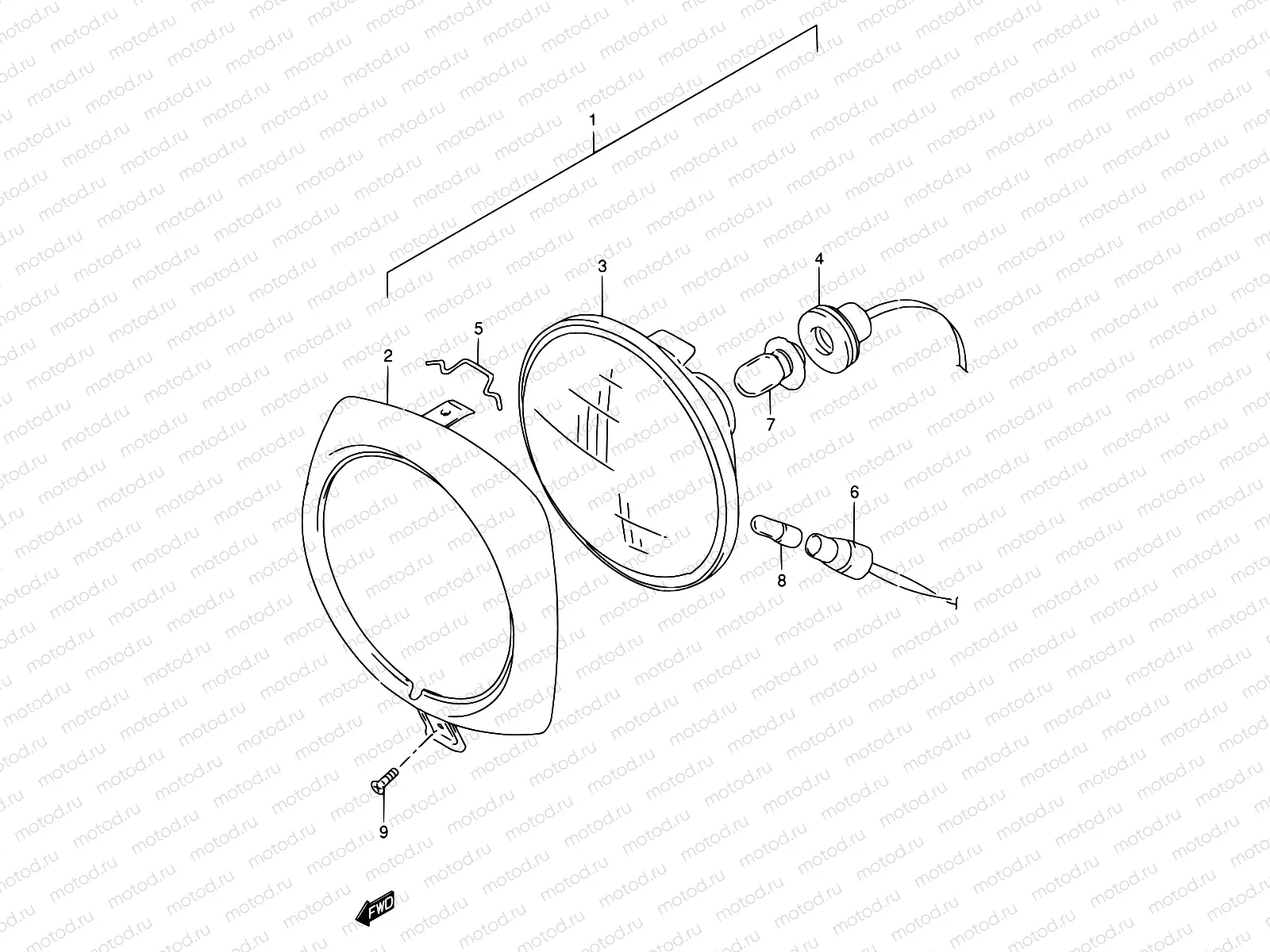 22A - HEADLAMP (FZ50NP E26)