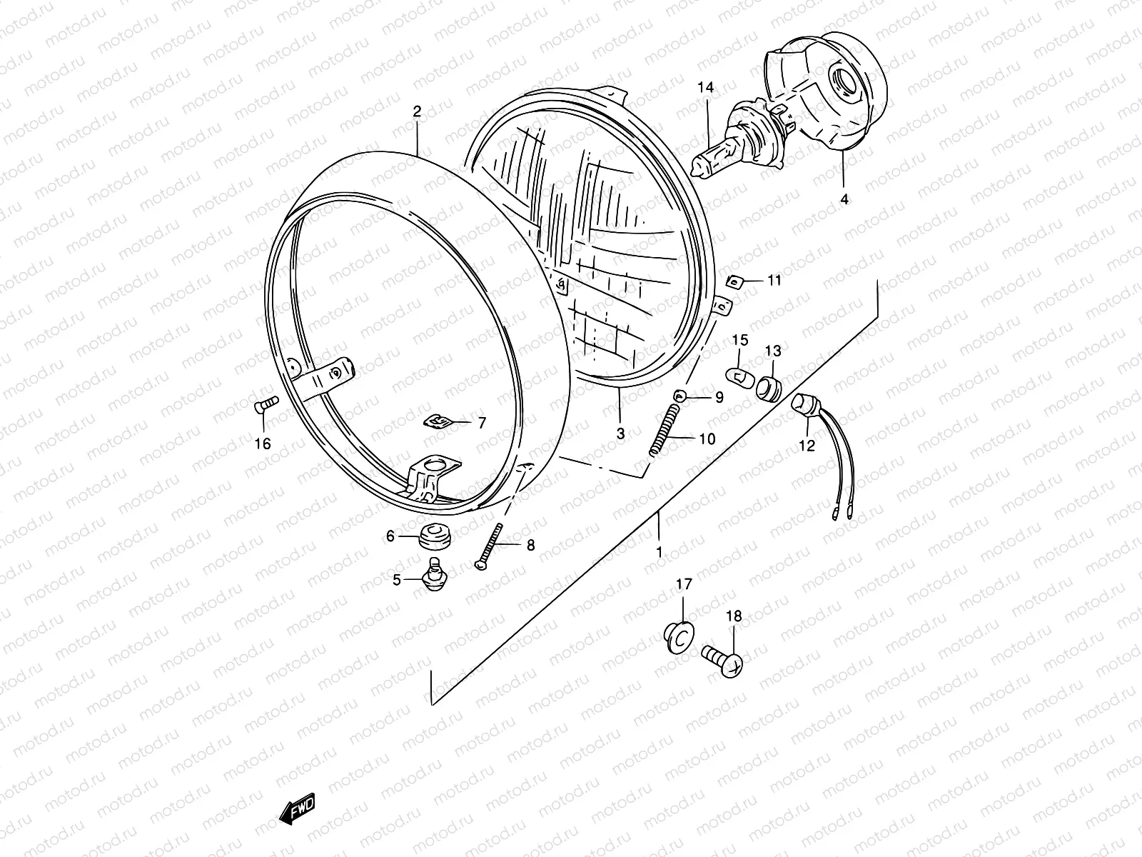 22A - HEADLAMP (NOTE)