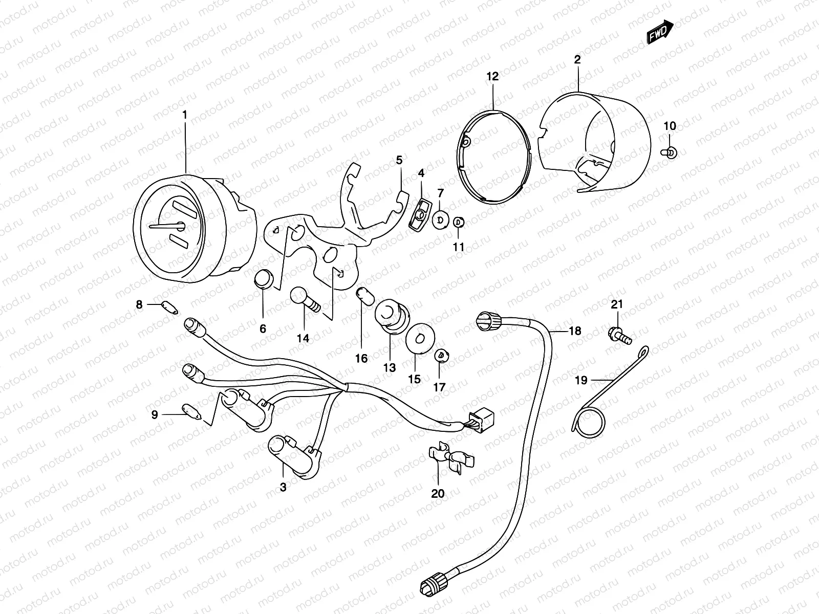 22A - SPEEDOMETER (MODEL K3)