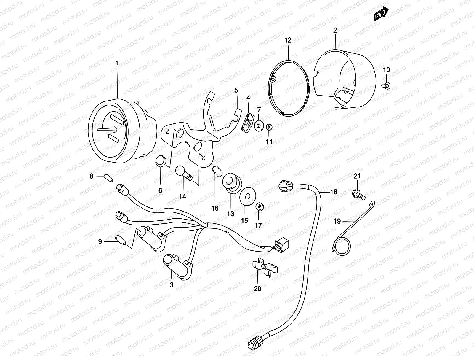 22A - SPEEDOMETER (MODEL K3)