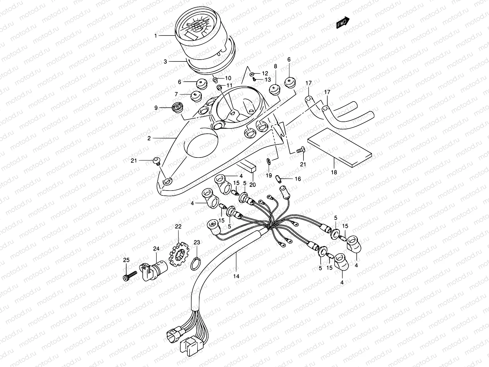 22A - SPEEDOMETER (MODEL K3/K4)