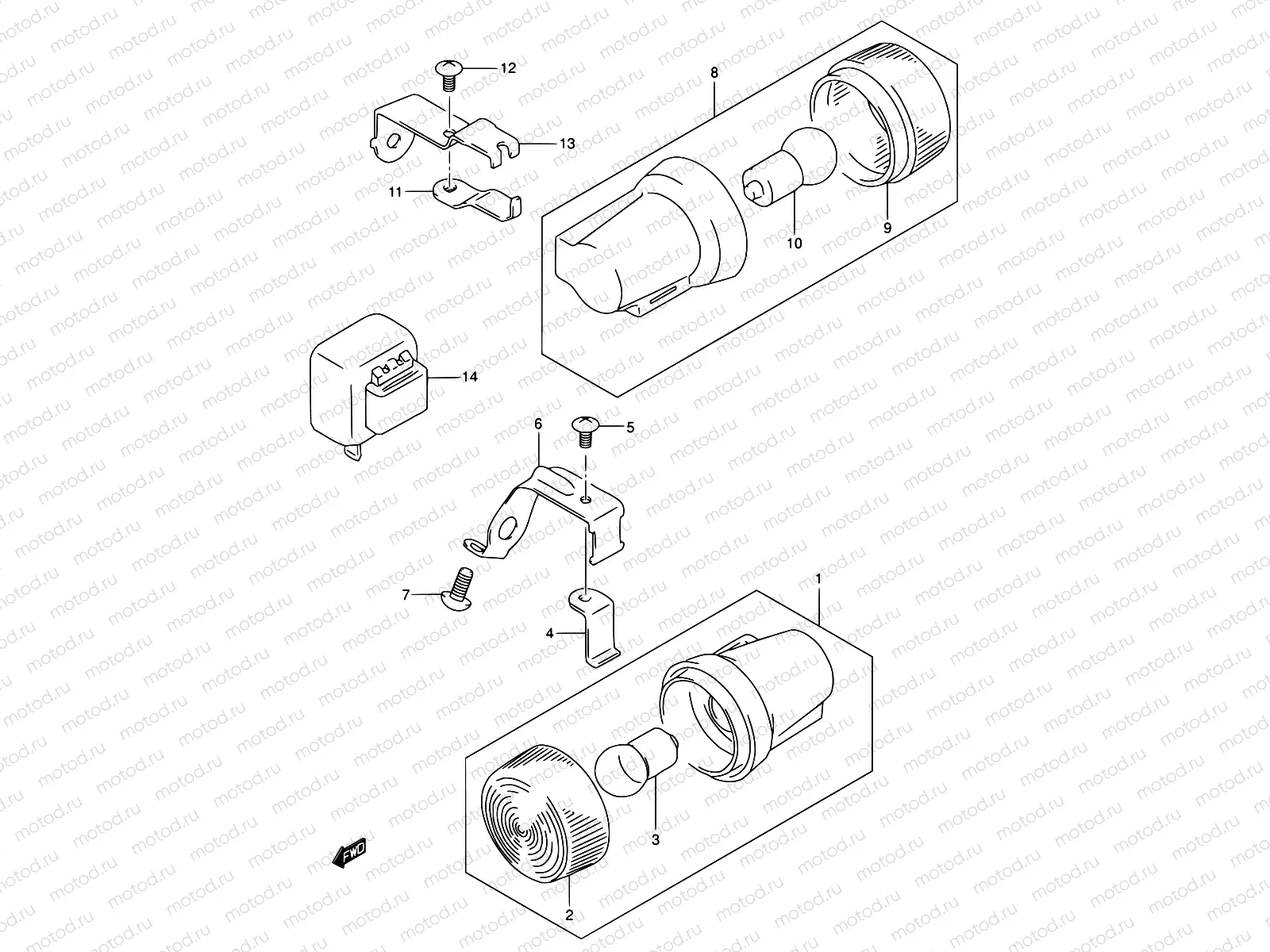 22A - TURN SIGNAL LAMP (MODEL K2/K3/K4/K5 E06)