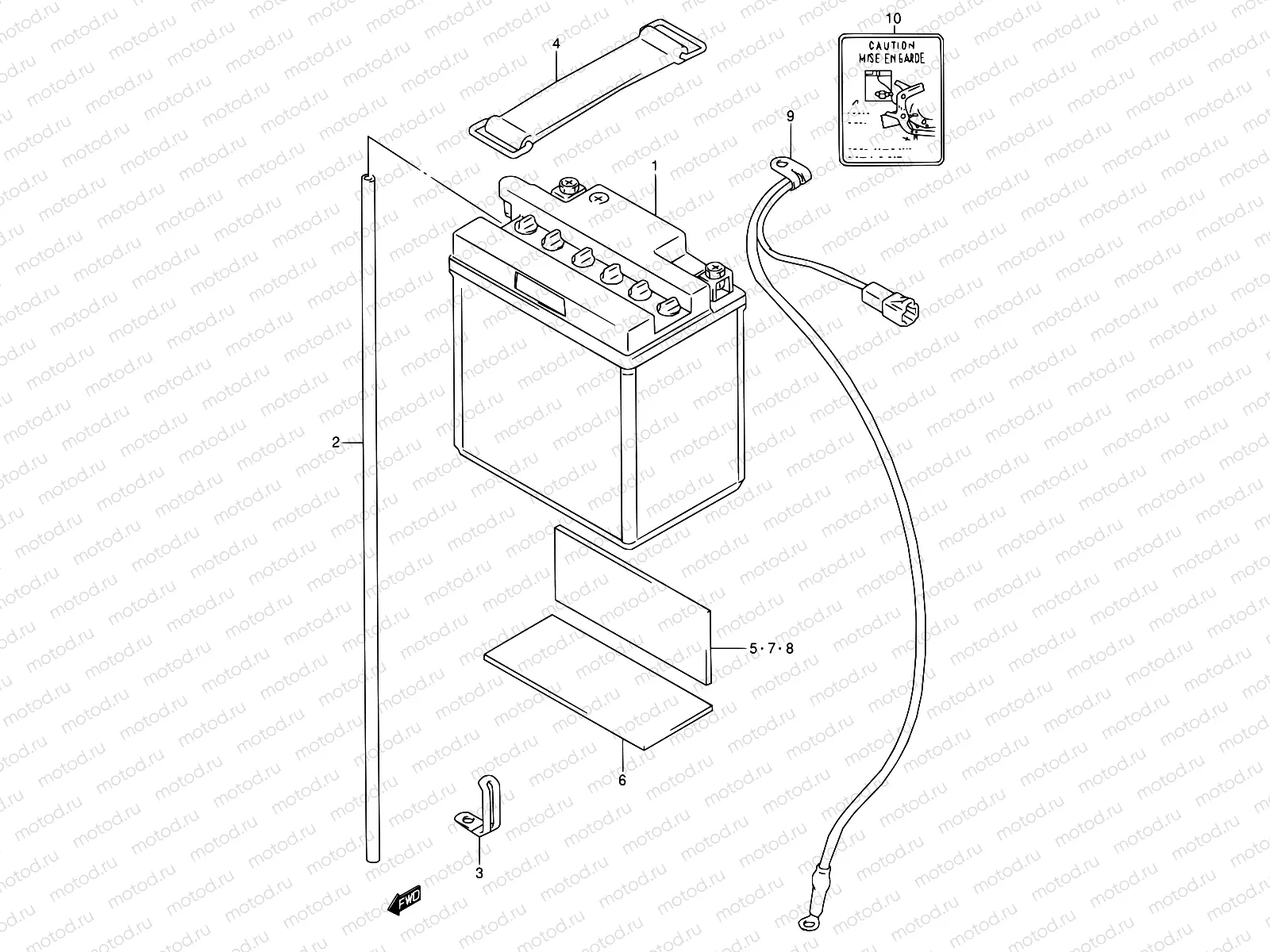 22B - BATTERY (MODEL T)