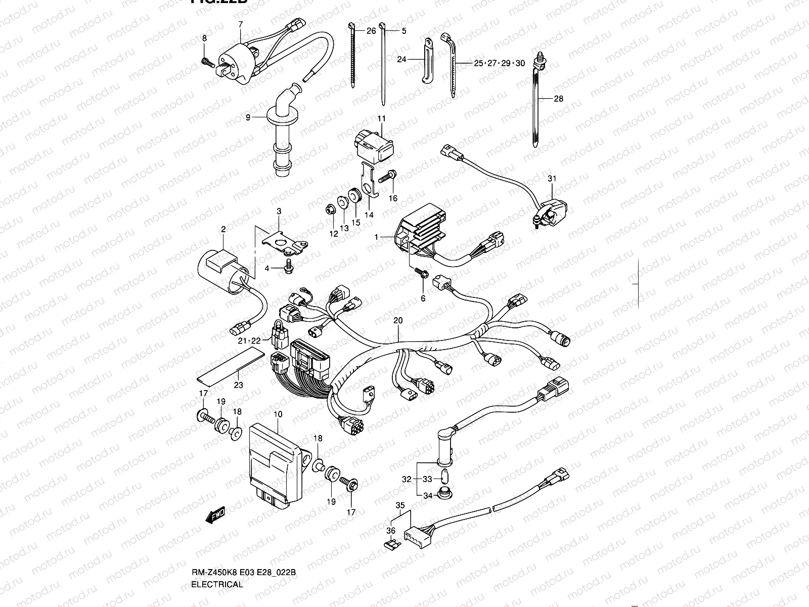 22B - ELECTRICAL (RM-Z450L1)