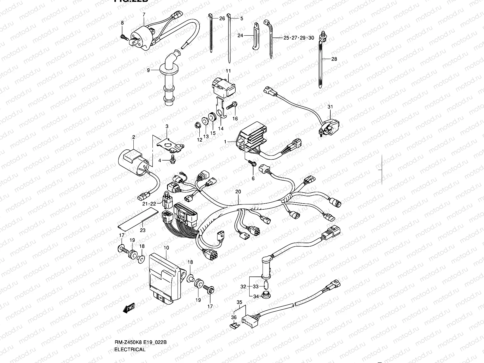 22B - ELECTRICAL (RM-Z450L1)