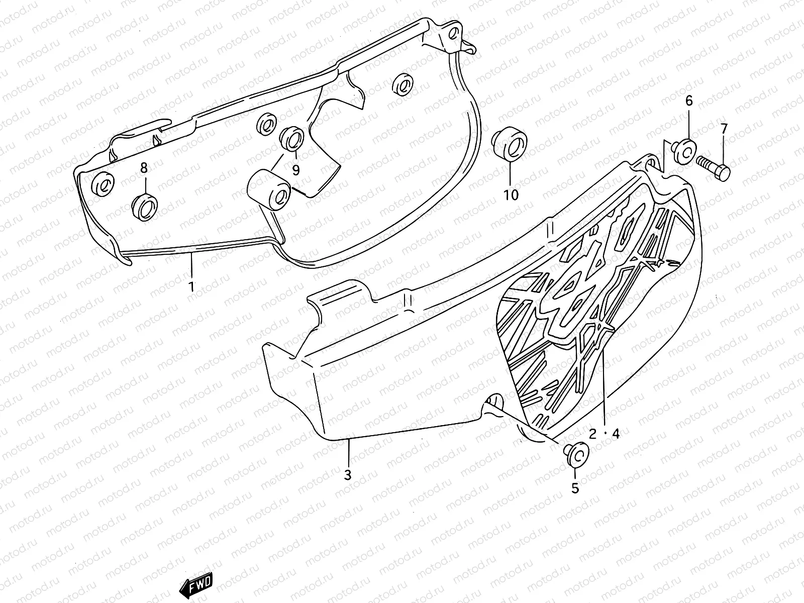 22B - FRAME COVER (MODEL P/R/S)