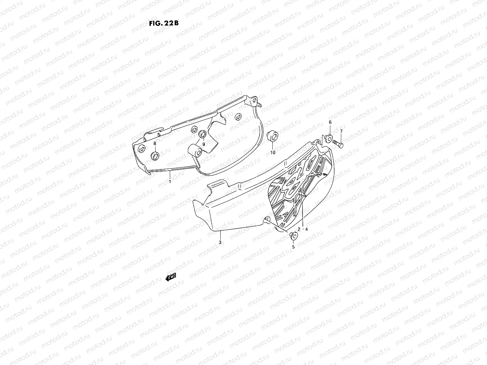 22B - FRAME COVER (MODEL P/R/S)