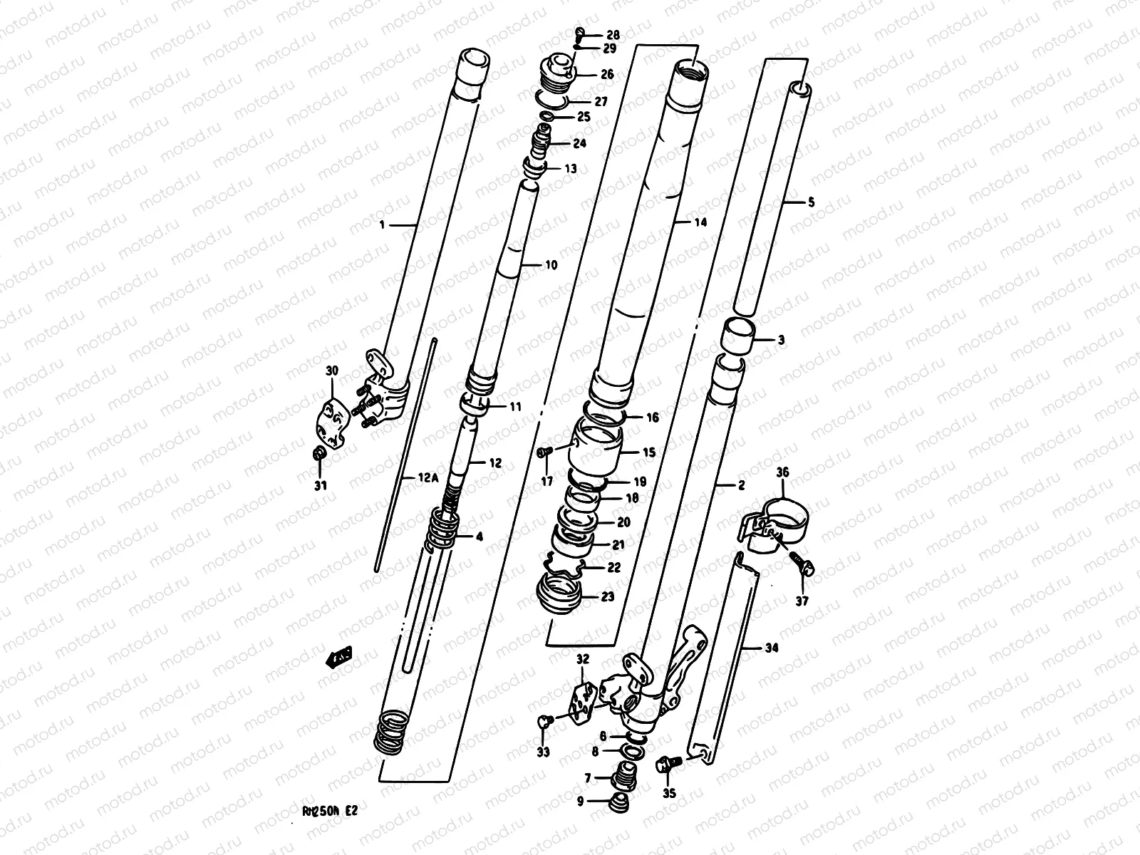 22B - FRONT DAMPER (MODEL M)