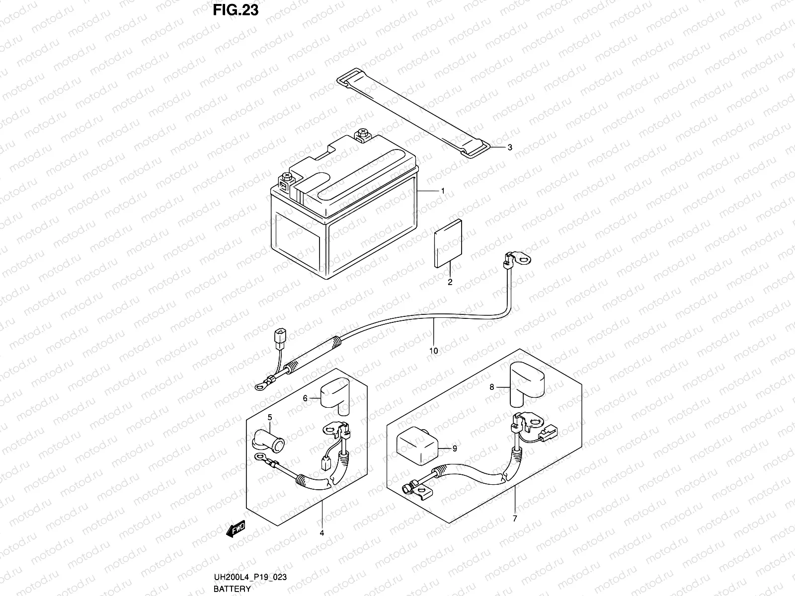 23 - BATTERY (UH200L4 P19)