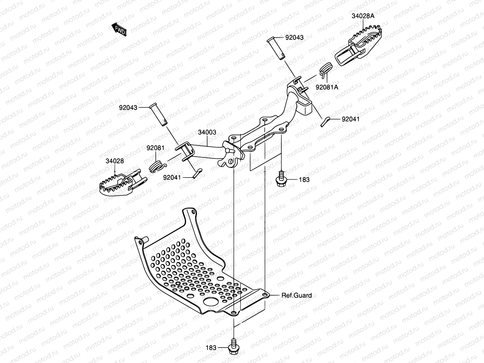23 - FOOTREST