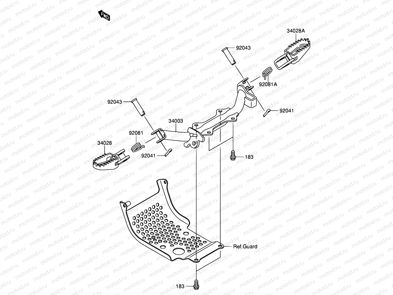 23 - FOOTREST