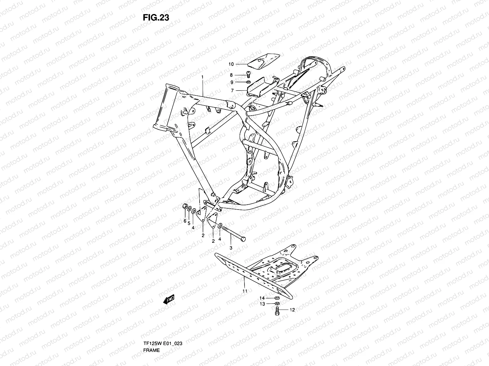 23 - FRAME (MODEL X/W)