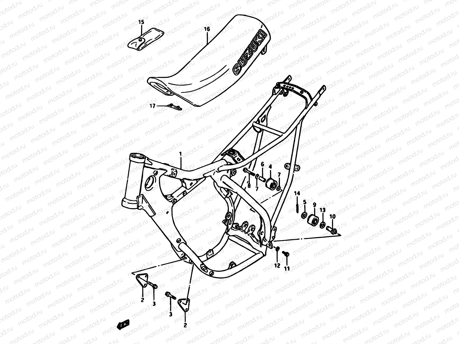 23 - FRAME-SEAT (MODEL G)