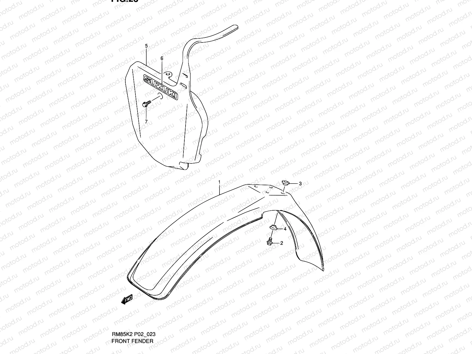 23 - FRONT FENDER