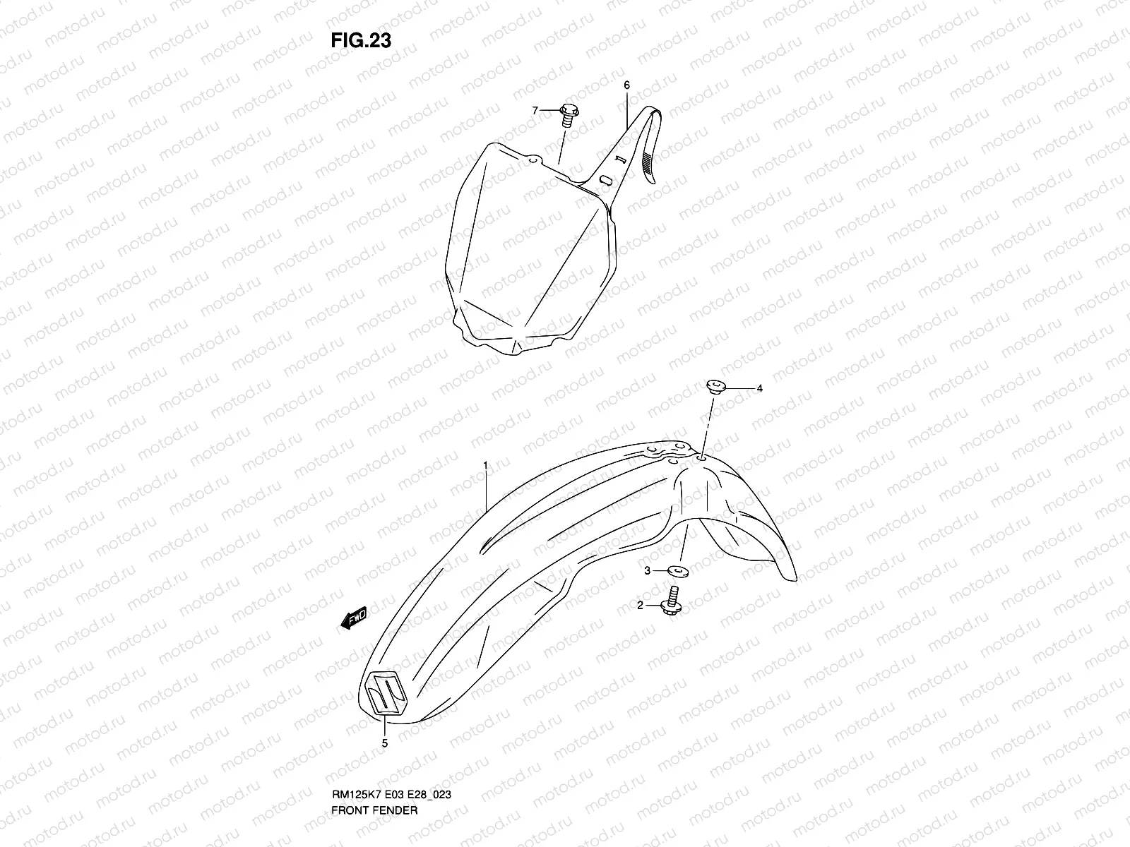 23 - FRONT FENDER
