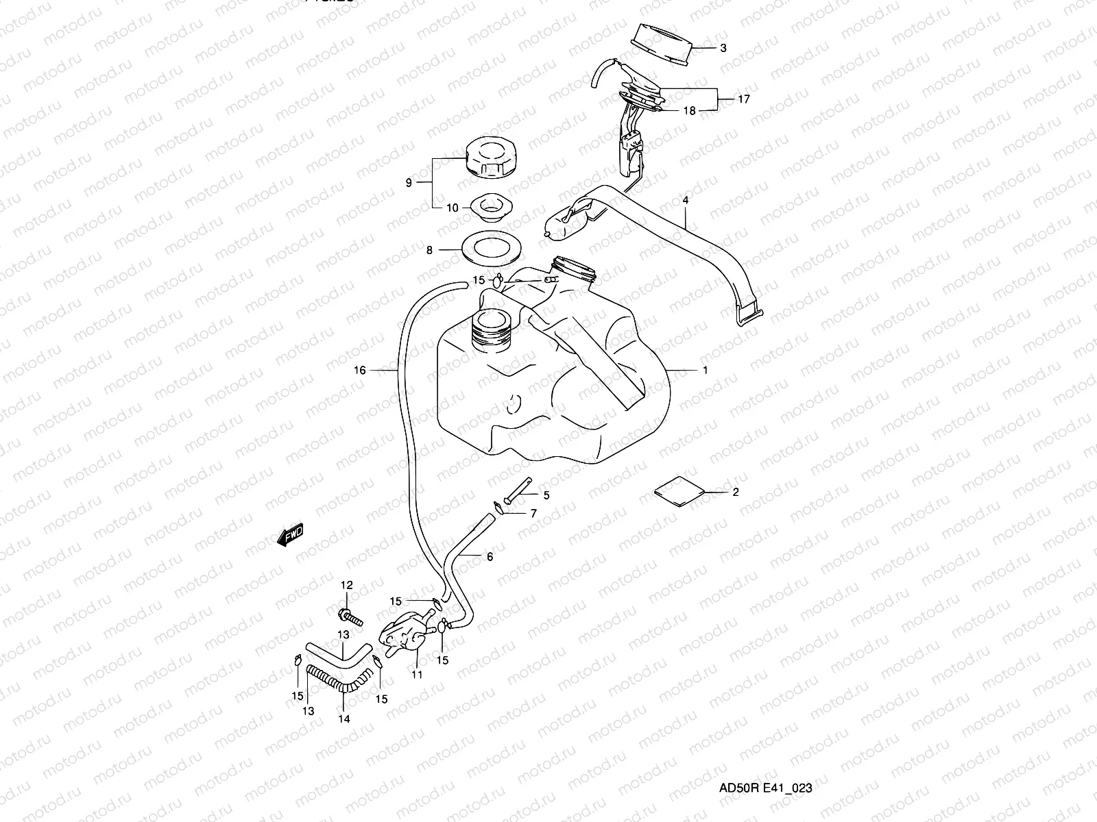 23 - FUEL TANK (E41)