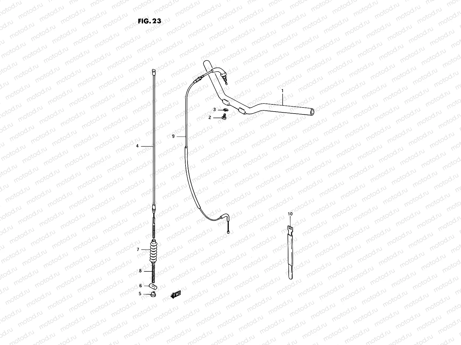23 - HANDLEBAR - CABLE