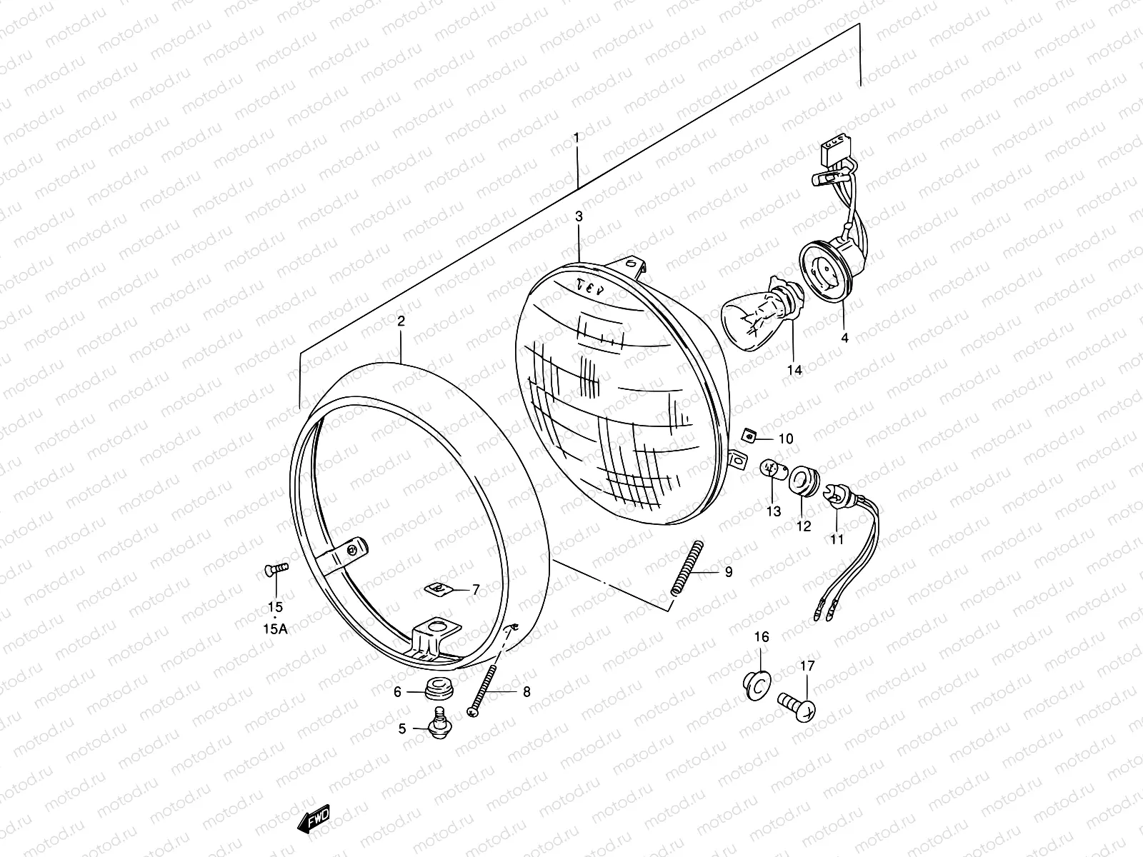 23 - HEADLAMP (E01,E02,P37,E24)