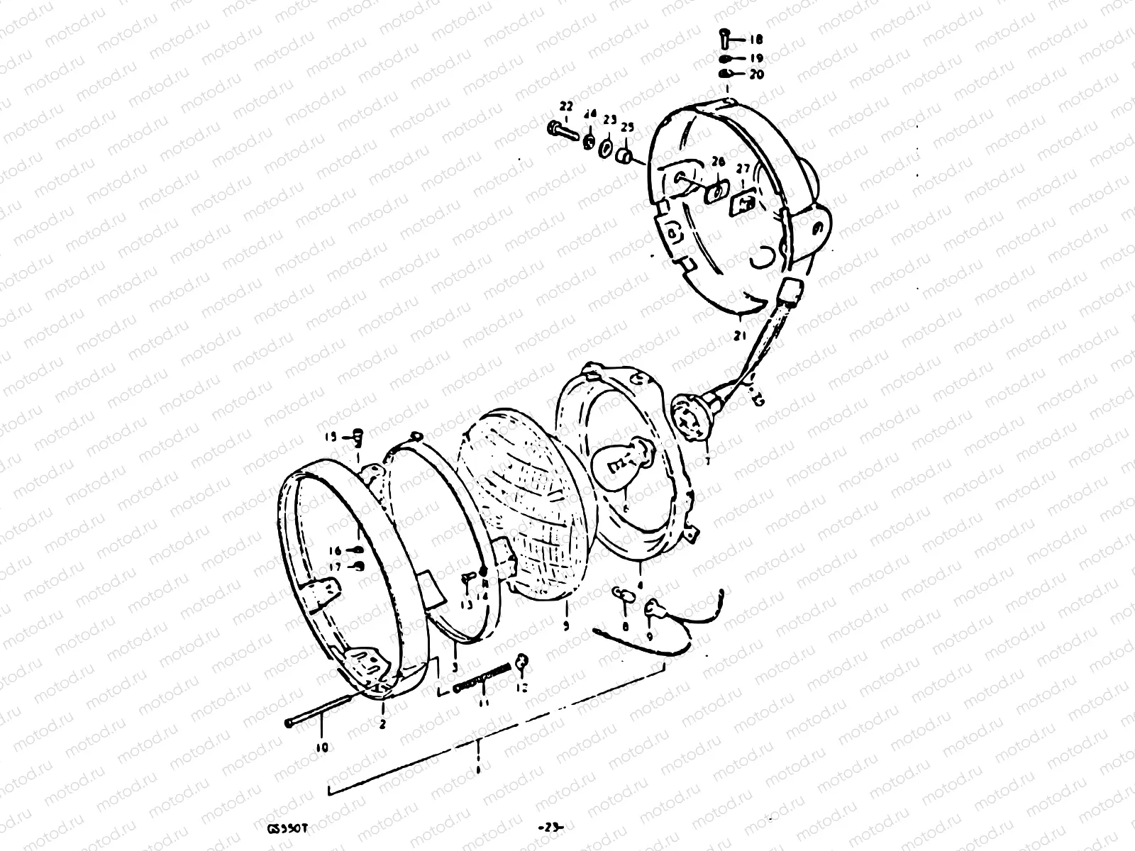 23 - HEADLAMP (E02)
