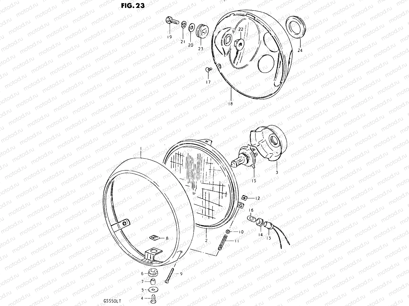 23 - HEADLAMP (E02)