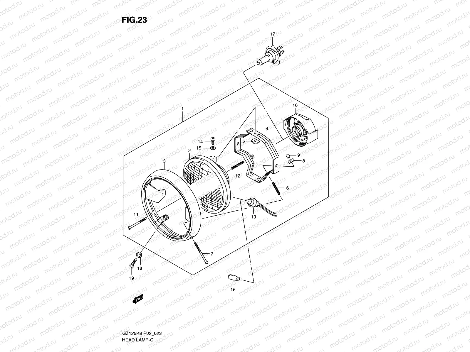 23 - HEADLAMP ( P02)