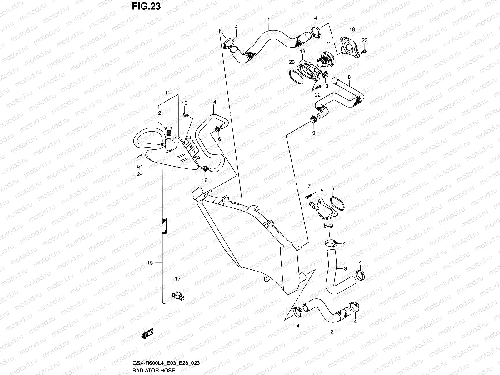 23 - RADIATOR HOSE