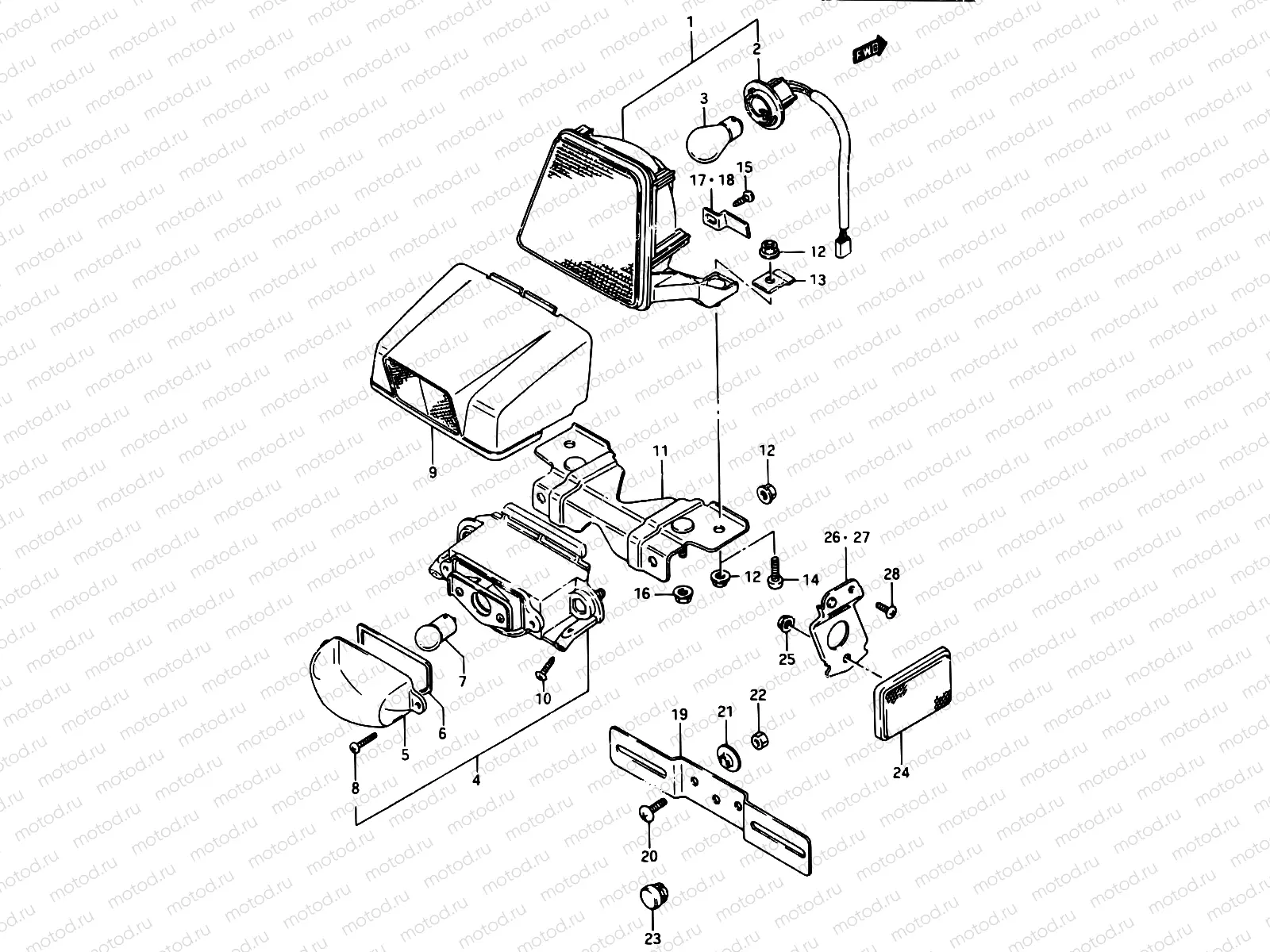 23 - REAR COMBINATION LAMP