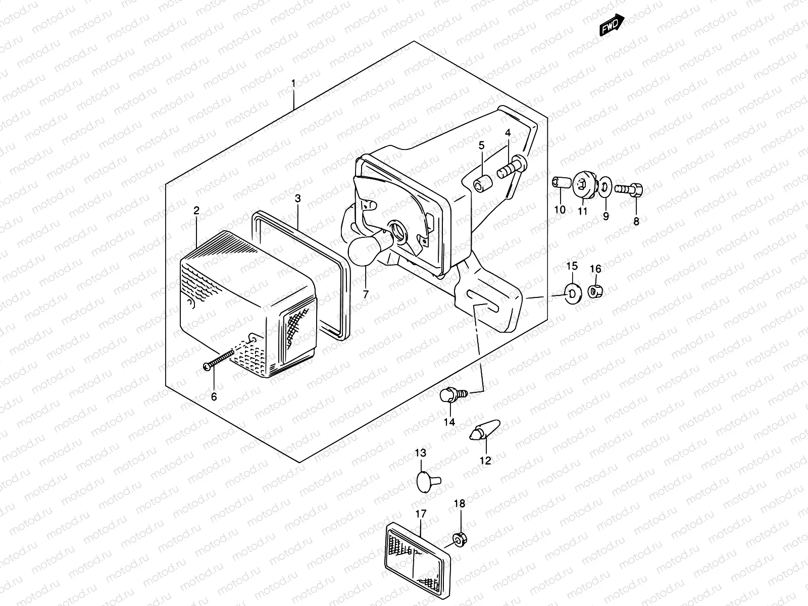 23 - REAR COMBINATION LAMP