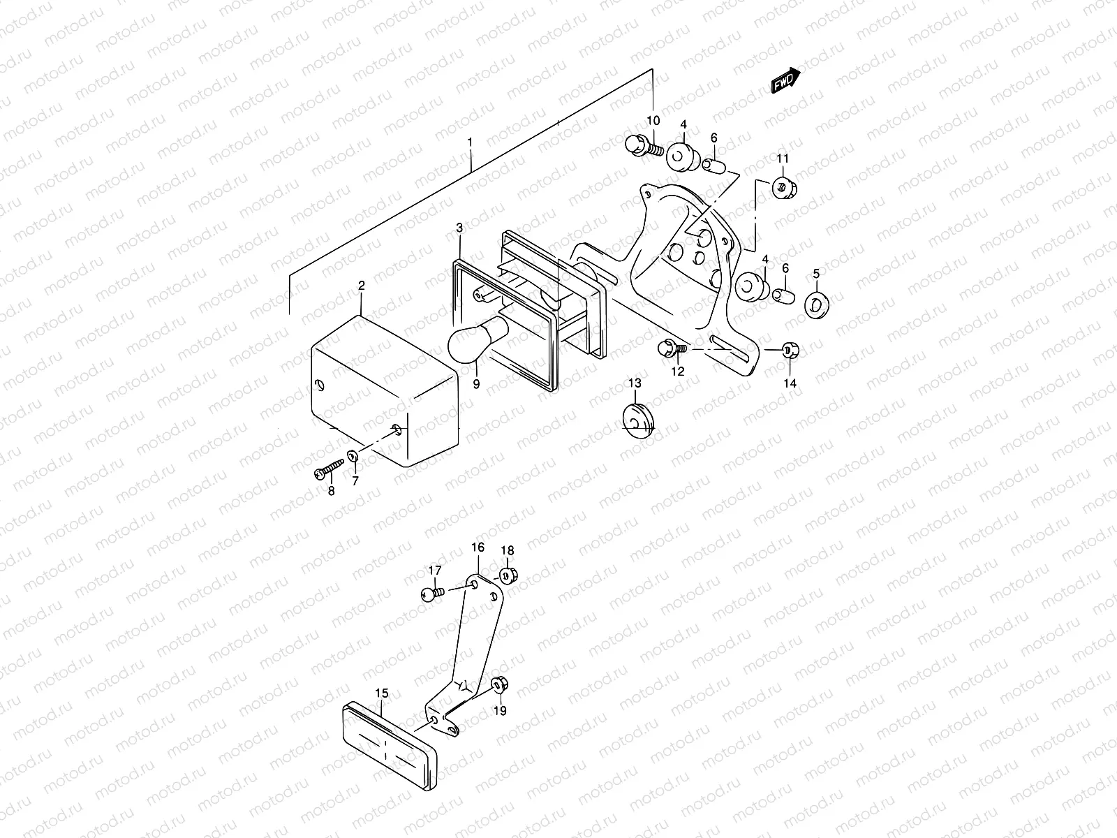 23 - REAR COMBINATION LAMP