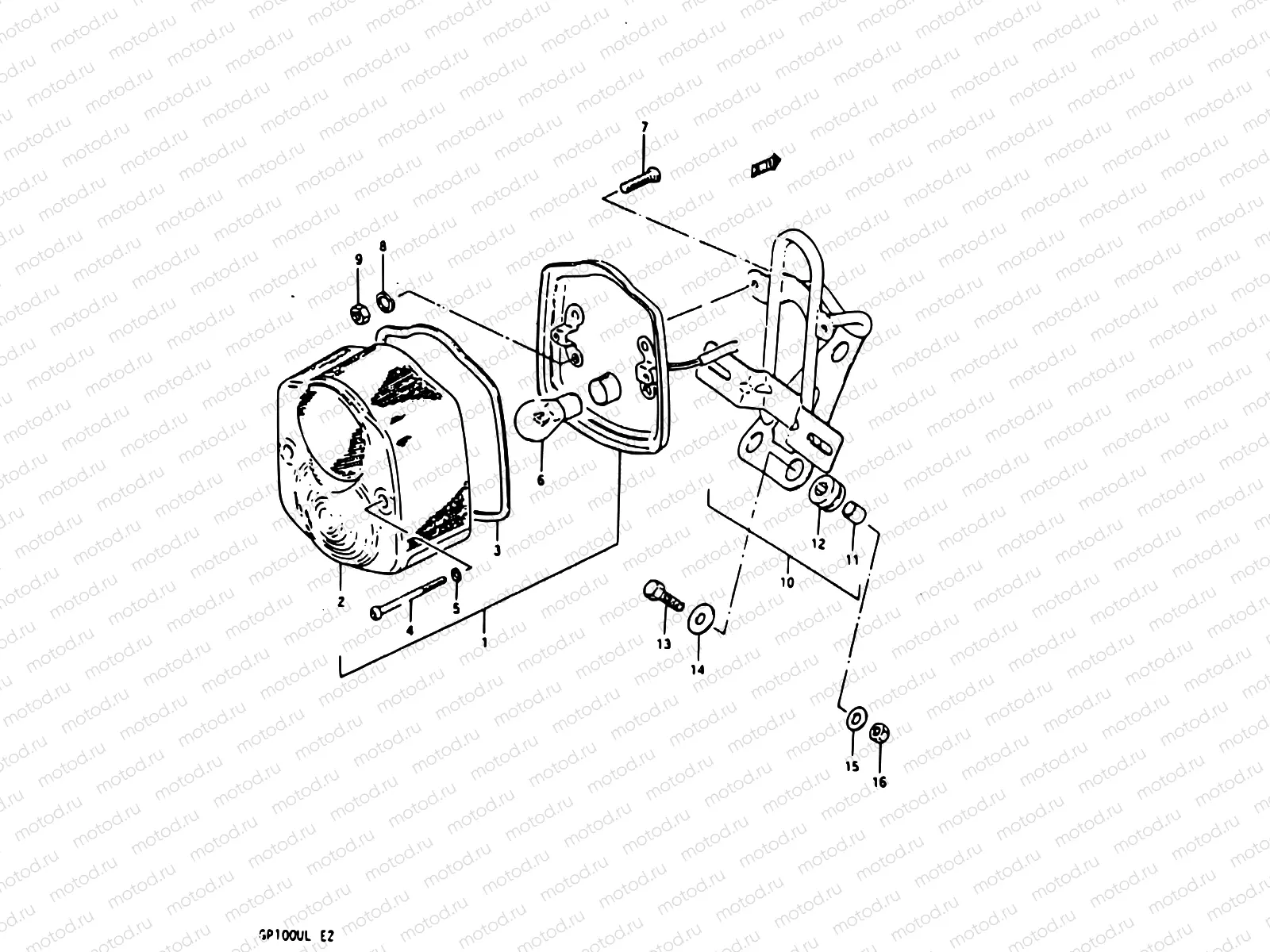 23 - REAR COMBINATION LAMP (E02)