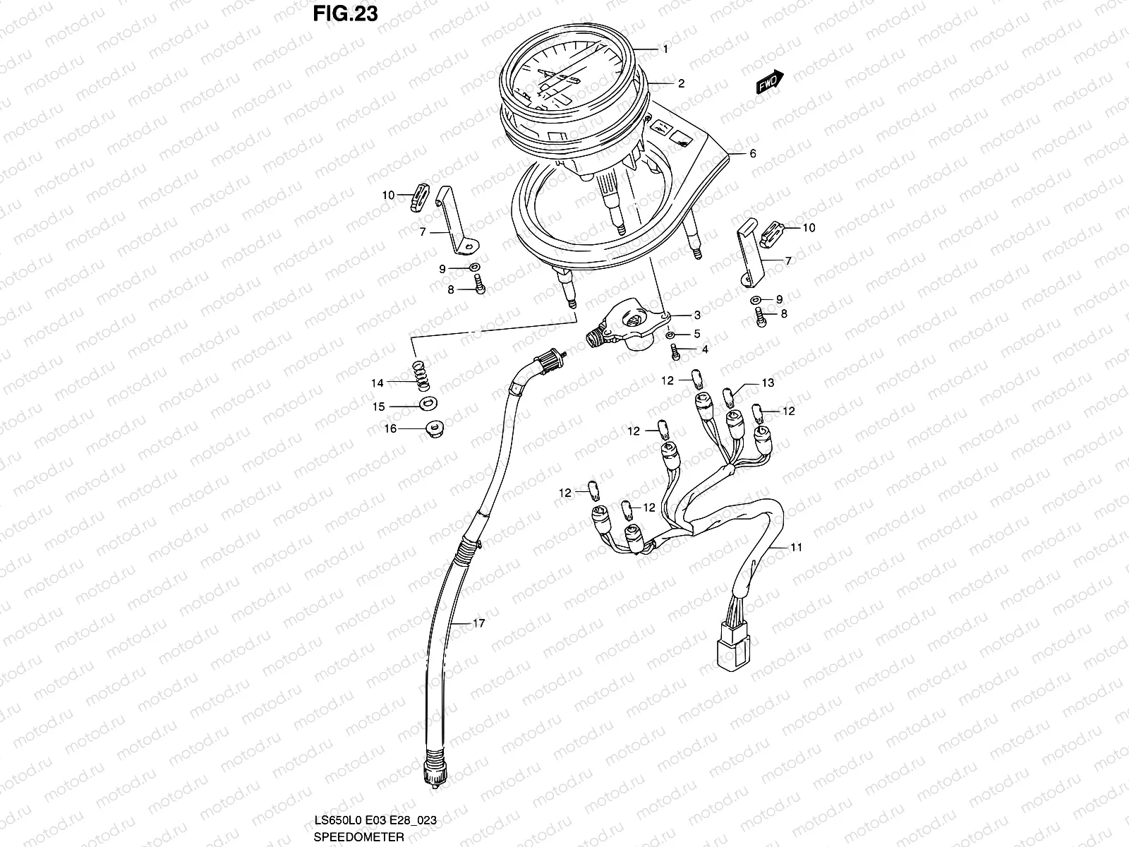 23 - SPEEDOMETER (E28)