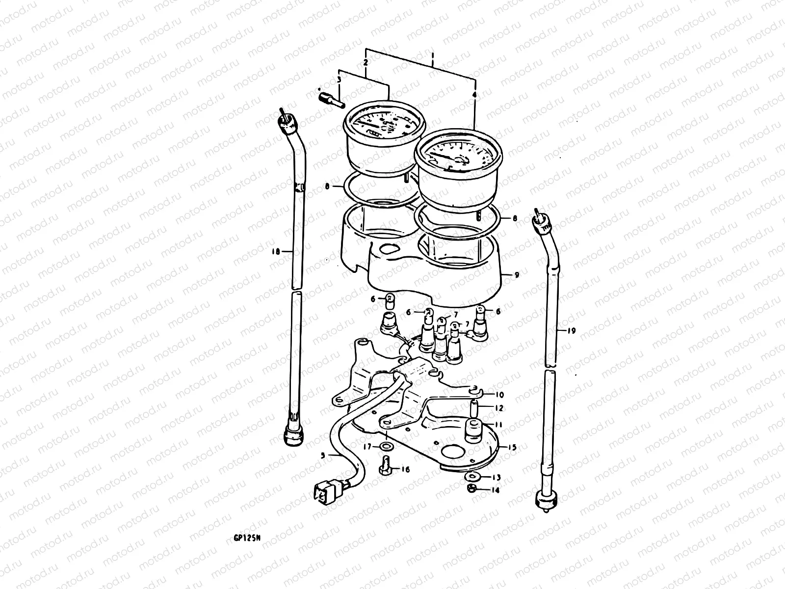 23 - SPEEDOMETER (GP125UC, GP125UN)