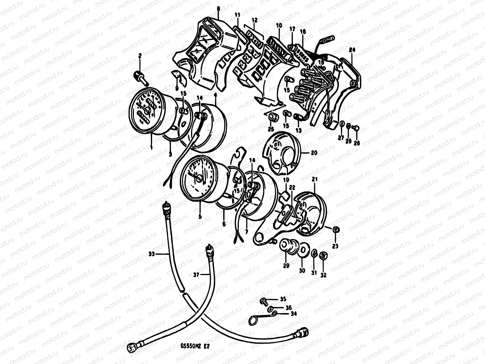 23 - SPEEDOMETER-TACHOMETER (MODEL X)