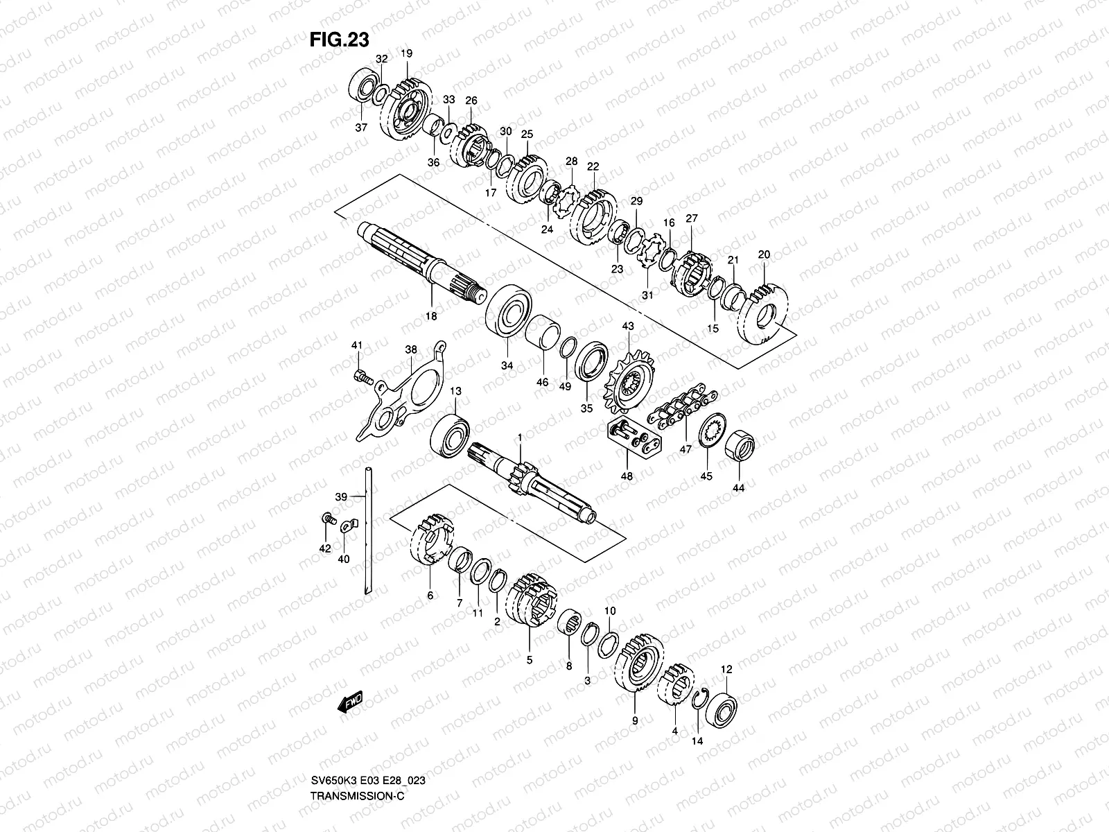 23 - TRANSMISSION (MODEL K3)