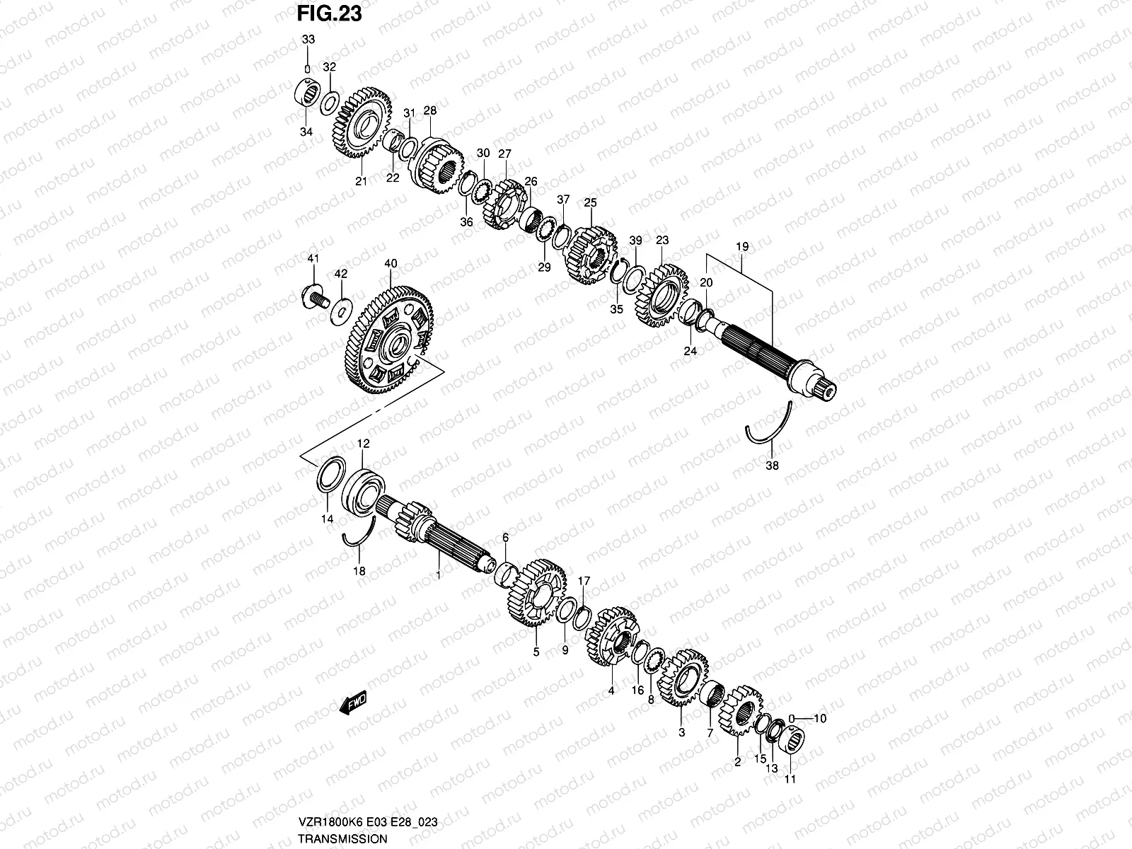 23 - TRANSMISSION (MODEL K6/K7/K8/K9)