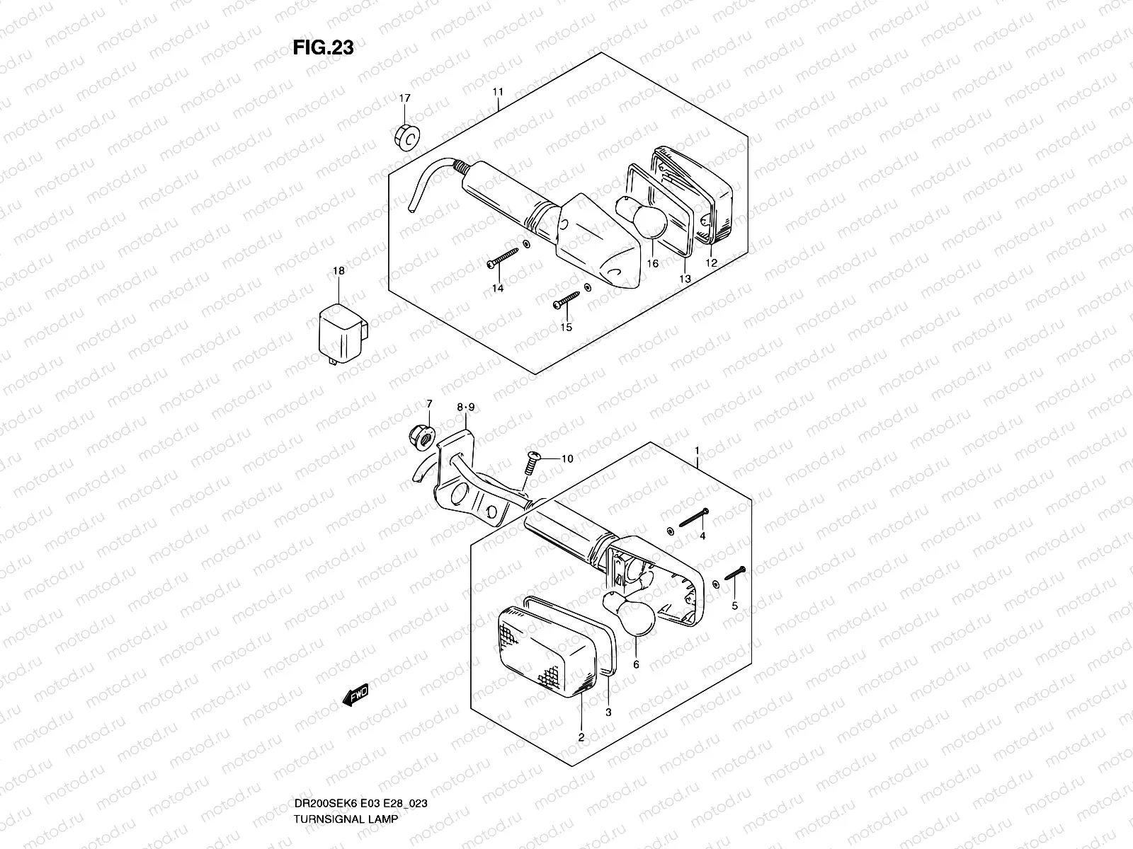 23 - TURN SIGNAL LAMP